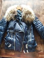 Mooie jack jasje tot taille zgan met bontkraag, Ophalen of Verzenden, Zo goed als nieuw, Maat 36 (S), Zwart