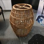 Grote bamboo vloerlamp, Ophalen, Zo goed als nieuw, Ovaal