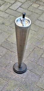 Vintage chromen staande vloerasbak uit 50'r jaren., Verzamelen, Rookartikelen, Aanstekers en Luciferdoosjes, Gebruikt, ., Ophalen of Verzenden
