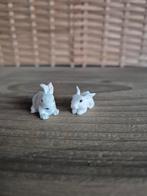 Kerstdorp mooie konijntjes set kersthuisjes, Ophalen of Verzenden, Zo goed als nieuw