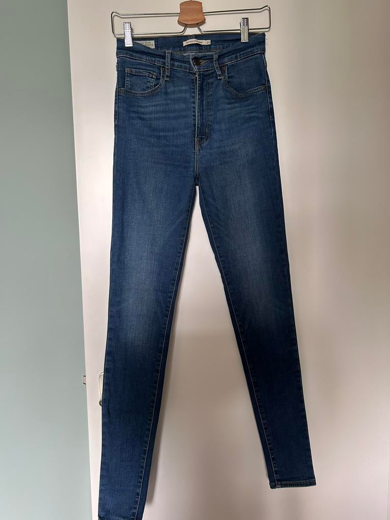 Levi’s mile high super skinny, Ophalen of Verzenden, Gedragen, Blauw, W28 - W29 (confectie 36)