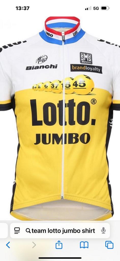 Lotto Jumbo Replica Shirt - Wielershirt, Fietsen en Brommers, Fietsaccessoires | Fietskleding, Nieuw, Heren, Bovenkleding, XS