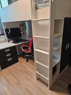 Ikea Smastad hoogslaper inclusief bureau, Huis en Inrichting, Slaapkamer | Stapelbedden en Hoogslapers, 90 cm, Ophalen of Verzenden