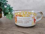 Retro  soepkom met recept groentesoep vintage servies, ., Keramiek, Ophalen of Verzenden, Zo goed als nieuw