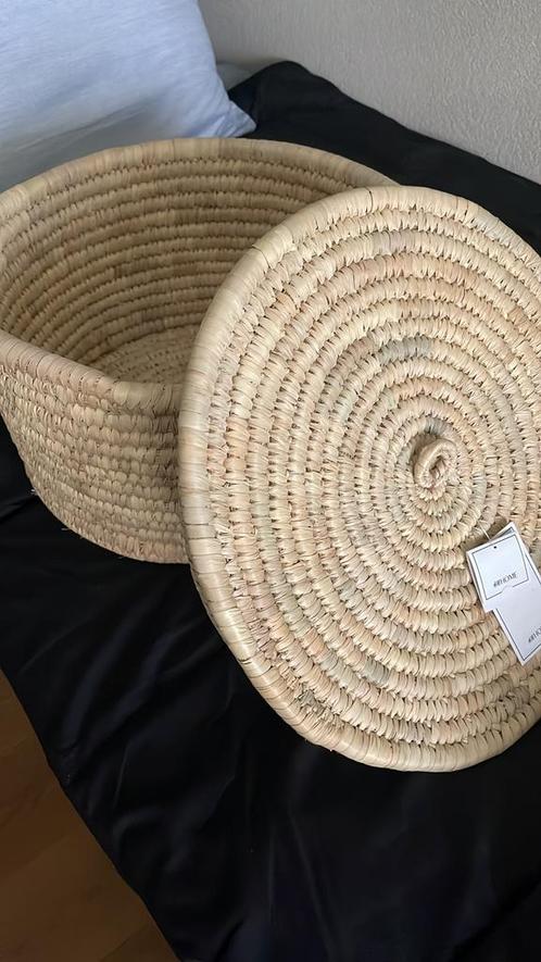 Rieten opbergmamd Hennis & Mairits 2x, Huis en Inrichting, Woonaccessoires | Schalen en Manden, Nieuw, Riet, Ophalen of Verzenden