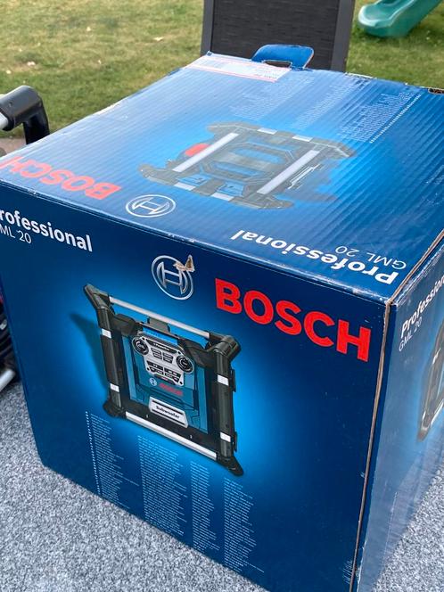 Bosch GML 20 Powerbox bouwradio, Doe-het-zelf en Verbouw, Bouwverlichting, Zo goed als nieuw, Ophalen of Verzenden