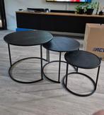 3 ronde salontafeltjes, Huis en Inrichting, Ophalen, Gebruikt, 50 tot 100 cm, Rond