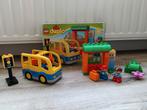 4 Duplo sets: bus, kiepwagen, pizza stand, Bob de Bouwer, Ophalen of Verzenden, Gebruikt, Duplo