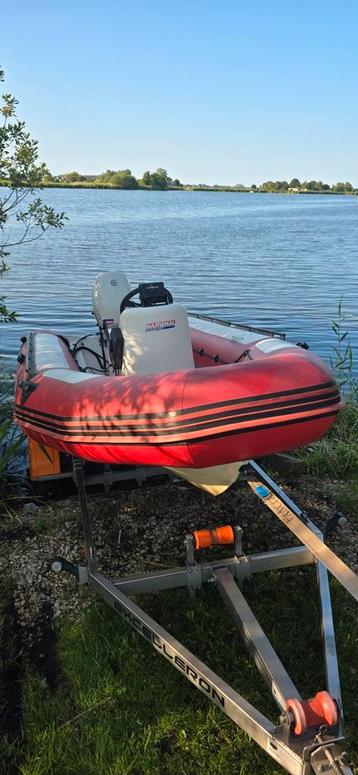 Narwhal NK400R rubberboot/RIB met Johnson buitenboordmotor  beschikbaar voor biedingen