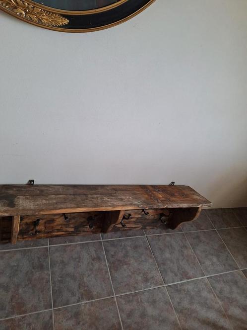 XL kapstok Regaal wandrek oud wagon hout, Huis en Inrichting, Woonaccessoires | Kapstokken, Nieuw, Wandkapstok, Minder dan 100 cm