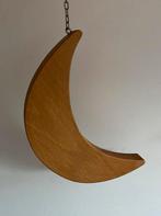 Houten maan hanger / decoratie kinderkamer / moon, Ophalen of Verzenden, Zo goed als nieuw, Wanddecoratie