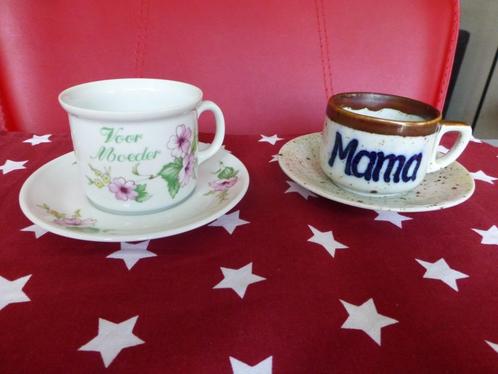 Moederdag: thee / koffie kopjes voor mama e/o moeder, Huis en Inrichting, Keuken | Servies, Zo goed als nieuw, Kop(pen) en/of Schotel(s)