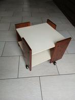 Vintage side table, bijzettafel, trolley, koffietafel afmeti, Huis en Inrichting, Tafels | Sidetables, Ophalen, 25 tot 50 cm, Rechthoekig