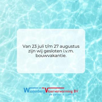 Vloerverwarming nodig? Vraag uw offerte vrijblijvend aan  beschikbaar voor biedingen