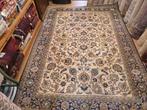 Vintage handgeknoopt perzisch tapijt kashan 386x262, 200 cm of meer, 200 cm of meer, Gebruikt, Rechthoekig