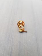 Klein goud(kleurig) broche pin kangoeroe, Sieraden, Tassen en Uiterlijk, Nieuw, Met strass, Goud, Minder dan 4 cm