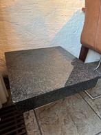 Moderne zwarte echt marmeren tafel 55 cm vierkant zwaar, 55 tot 75 cm, Minder dan 45 cm, Modern, Zo goed als nieuw