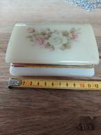 Antiek sieraden doosje zeep bakje opaline? Albasten? onyx?, Ophalen, Goud, Overige materialen