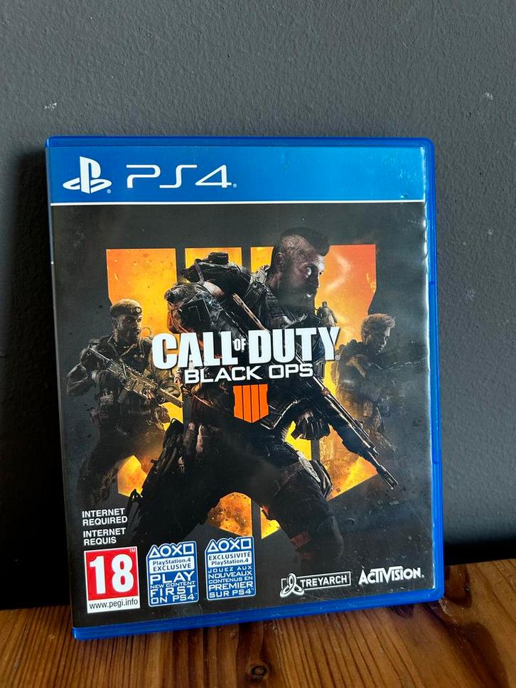 Call of Duty: Black Ops 4 - PS4, Spelcomputers en Games, Games | Sony PlayStation 4, Gebruikt, Shooter, 1 speler, Vanaf 18 jaar