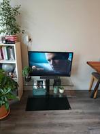 design glazen tv-meubel (Lourens Fisher), Huis en Inrichting, Ophalen, 50 tot 100 cm, Minder dan 100 cm, 50 tot 75 cm