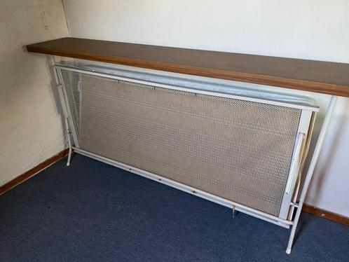 Bed opklapbaar vintage, Huis en Inrichting, Slaapkamer | Bedden, Gebruikt, Eenpersoons, 90 cm, 190 cm of minder, Metaal, Overige kleuren