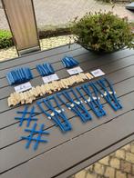 LEGO blauwe rails, 4,5 Volt, Ophalen of Verzenden, Gebruikt, Losse stenen, Lego
