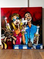 Schilderij van Thijs Heijnen - 100x100cm, Antiek en Kunst, Ophalen of Verzenden