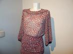 BA&SH jurk in schattig printje gesmockte rok zomers 1/S, Kleding | Dames, Jurken, Overige kleuren, Verzenden, Zo goed als nieuw