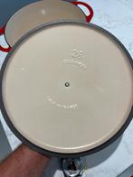 NIEUWE Cousances rond kersenrood 26 cm 5,3 liter, Gietijzer, Nieuw, Ophalen of Verzenden, Keramische plaat