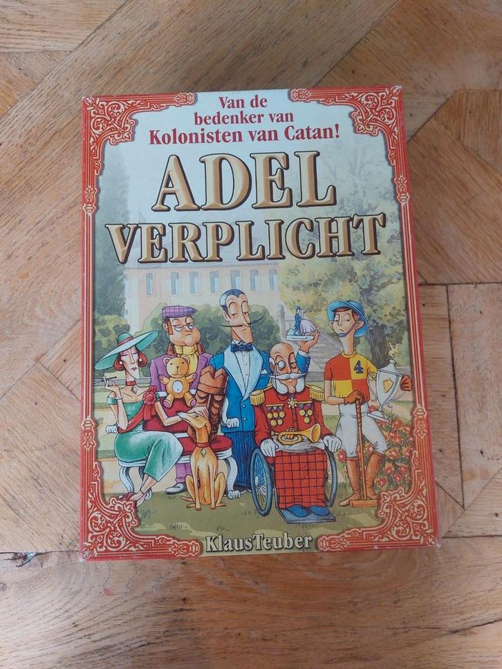 Adel Verplicht Bordspel - Klassieker!, Hobby en Vrije tijd, Gezelschapsspellen | Bordspellen, Zo goed als nieuw, Drie of vier spelers