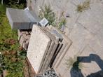 Betontegels 60x40, Tuin en Terras, Tegels en Klinkers, Ophalen, Gebruikt, 10 m² of meer, Beton