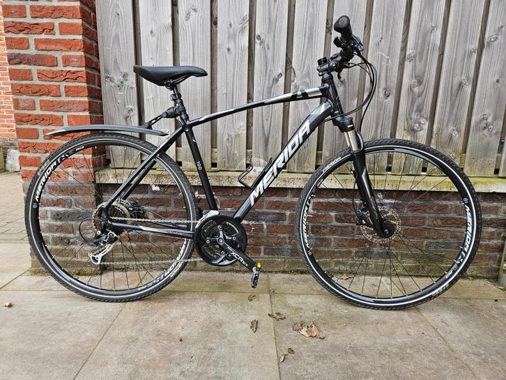 Merida Crossway 100 Hybride Fiets, Fietsen en Brommers, Fietsen | Mountainbikes en ATB, Gebruikt, Merida, 49 tot 53 cm, Hardtail
