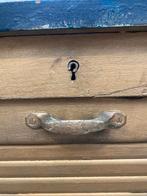 Stoere Frans brocante rolluikkast smalle kast archiefkas, Ophalen