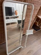 Spiegel met haakjes en telefoonhouder, Huis en Inrichting, Woonaccessoires | Spiegels, Ophalen, Minder dan 50 cm, Zo goed als nieuw