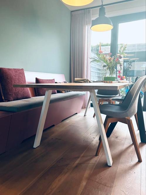 Tafelpoten wit eettafel, Huis en Inrichting, Tafels | Eettafels, Gebruikt, 50 tot 100 cm, Rechthoekig, Ophalen
