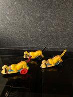 Drie Vintage Marx Pluto Walt Disney  1939, Antiek en Kunst, Ophalen of Verzenden