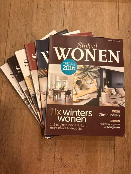 6x Stijlvol Wonen 2016/ 2017/ 2018, Boeken, Tijdschriften en Kranten, Gelezen, Overige typen, Ophalen of Verzenden
