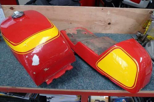 Buddyseat Tank zit combinatie classic rd/gl, Motoren, Onderdelen | Oldtimers, Gebruikt, Ophalen