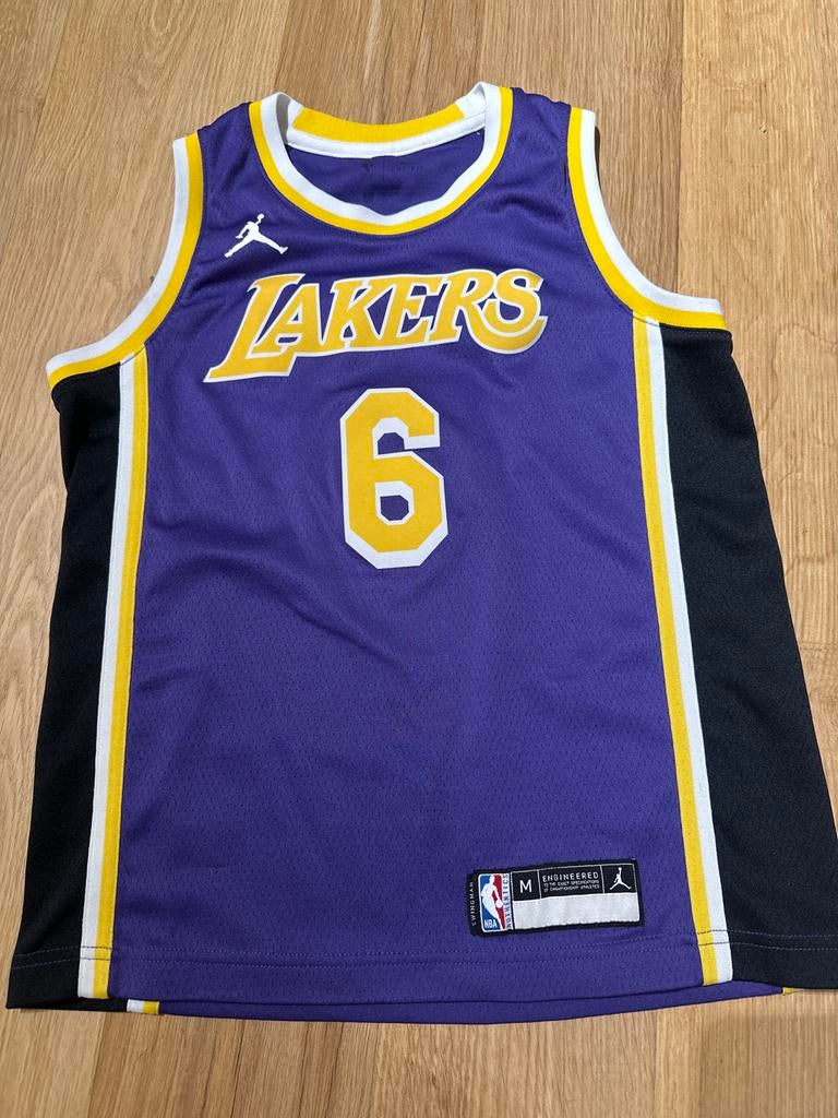 Origine LeBron James Lakers Jersey - Maat M junior, Ophalen of Verzenden, Zo goed als nieuw, Kleding
