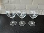 LEFFE glazen met witte logo 3 stuks, Verzamelen, Glas en Borrelglaasjes, Ophalen of Verzenden, Zo goed als nieuw, Bierglas