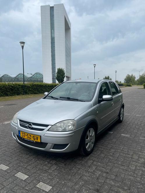 Opel Corsa 1.2 16V Twinport 5D 2006 Grijs, Auto's, Opel, Corsa, Airconditioning, Bluetooth, Centrale vergrendeling, Elektrische ramen