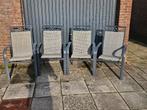 Te koop tuinstoelen, Tuin en Terras, Tuinstoelen, Ophalen, Gebruikt, Aluminium, Stapelbaar