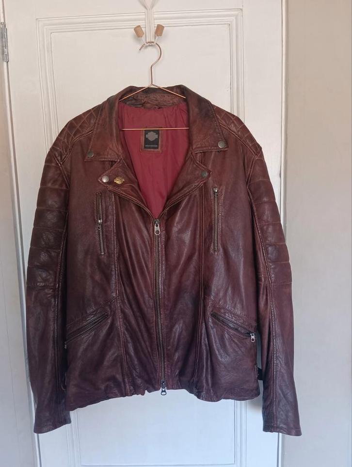 Harley Davidson Leren Jas, Motoren, Kleding | Motorkleding, Jas | leer, Dames, Heren, Tweedehands, Ophalen of Verzenden