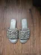 Echte leren gevlochten slippers maat 39, Slippers, Bronx, Zwart, Ophalen of Verzenden