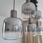 Hanglampen set voor salon of eettafel, Ophalen, Zo goed als nieuw, Glas, Minder dan 50 cm
