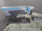 Logitech gamingtoetsenbord en muisset, Computers en Software, Toetsenborden, Gebruikt, Gaming toetsenbord, Ophalen of Verzenden