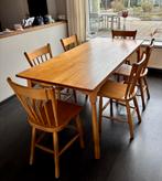 Eethoektafel met 6 echte Oirschotse stoeljes., Huis en Inrichting, Complete eetkamers, Ophalen, Zo goed als nieuw