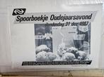 NS spoorboekje 1987 oudejaarsavond zeldzaam, Ophalen of Verzenden, Zo goed als nieuw, Trein, Kaart of Prent