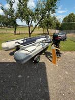 Rubber boot merk hilbo 3,meter lang met aluminium bodem, Watersport en Boten, Rubberboten, Aluminium, Gebruikt, Benzine, Minder dan 70 pk