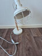 Leuke bureaulamp met houten details, Gebruikt, Ophalen of Verzenden, Minder dan 50 cm, Industrieel